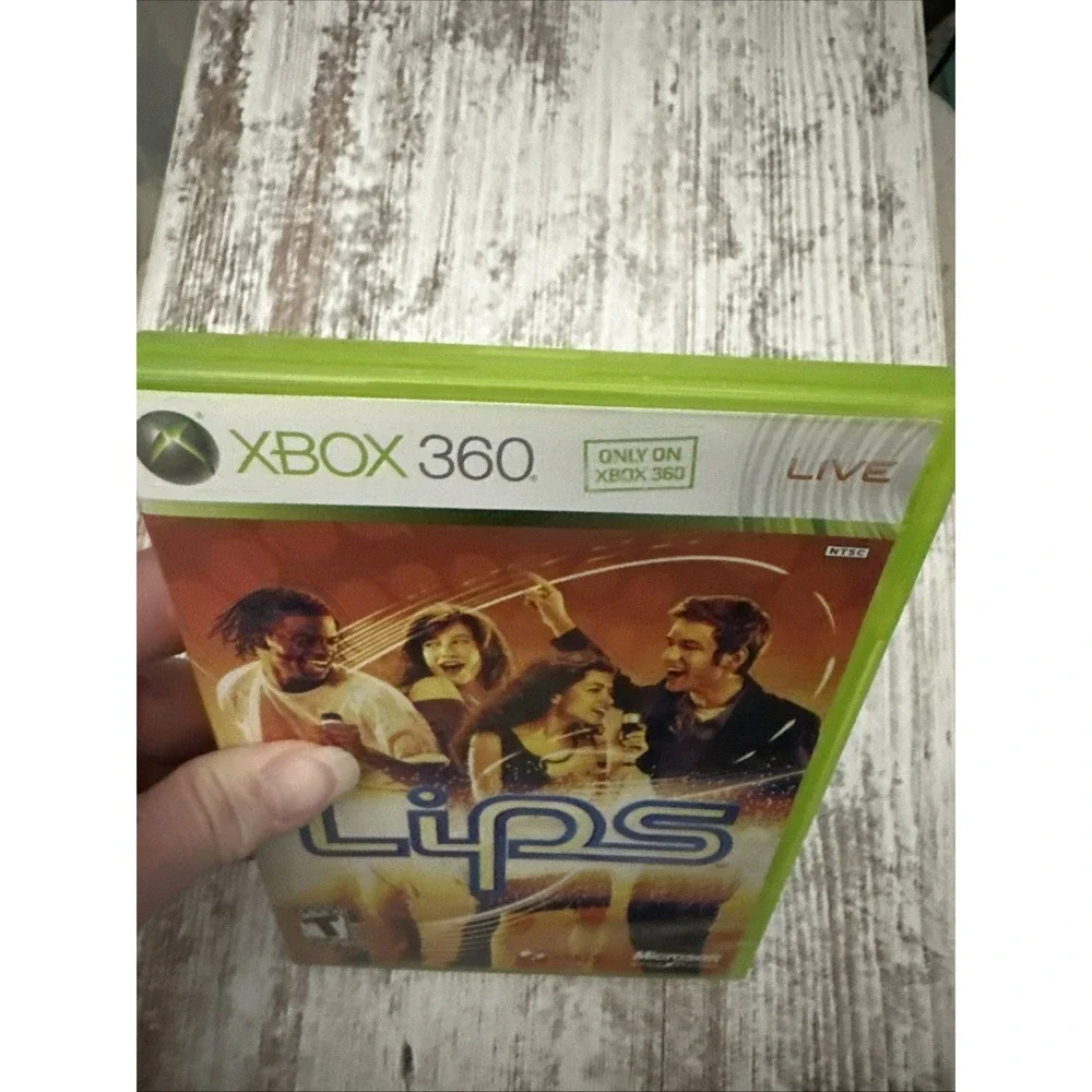 Lips (Xbox 360,‎ 2008) + Manual and Song Card Xbox Live Used